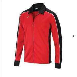 M Red Speedo warmup Jacket
